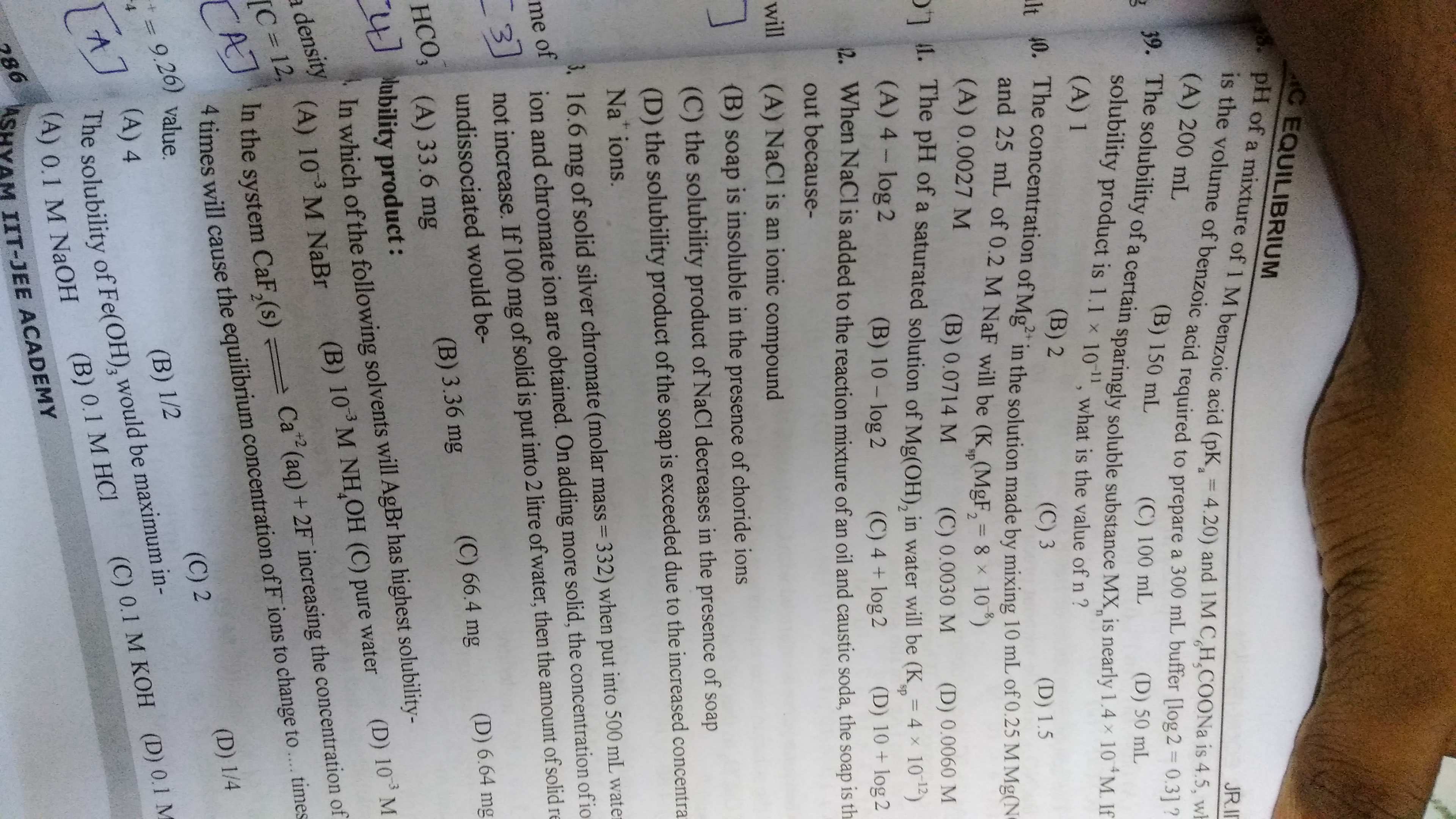 Question image for Sir kindly give me the solution for question numb